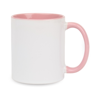 Inside and handle color sublimation mug
